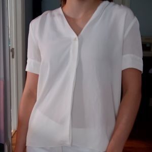 Silky Short Sleeve Blouse